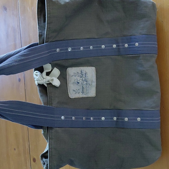 Vtg Y2K American Eagle Canvas Tote Bag - Picture 1 of 11